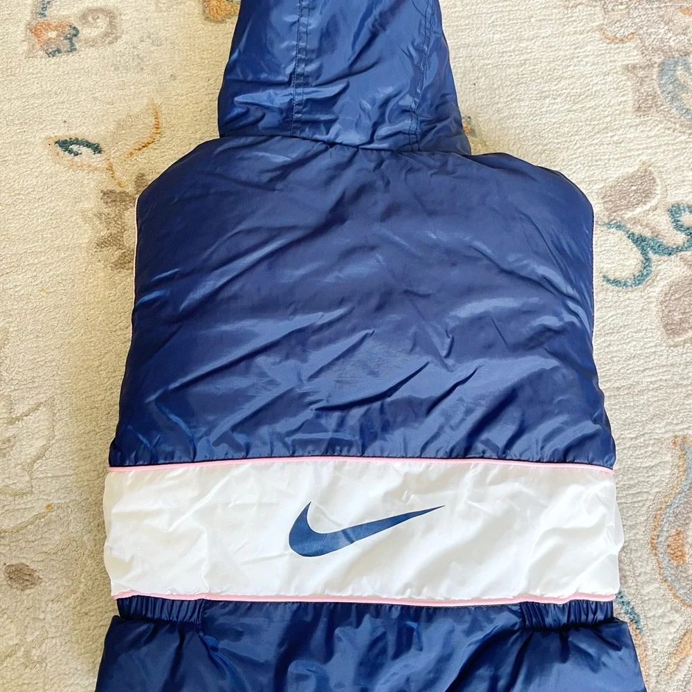 Nike puffy blue pink snow jacket size 4T
